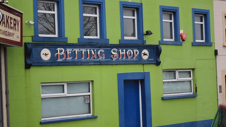 Betting shop on a street corner