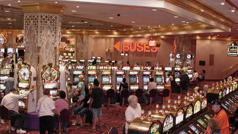 Hall of slot machines